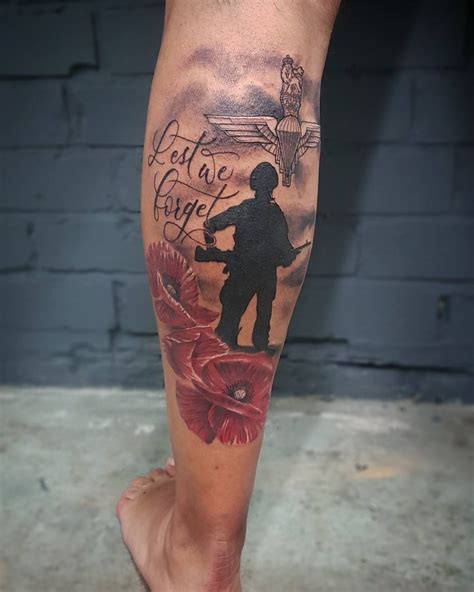 knockoff lest we forget tattoo